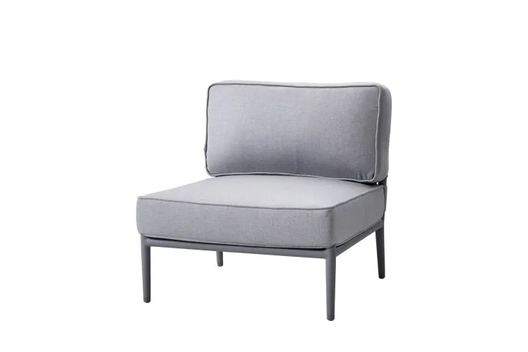 Gartenstuhl Cane-line �Conic� Loungeelement Mittelelement hellgrau